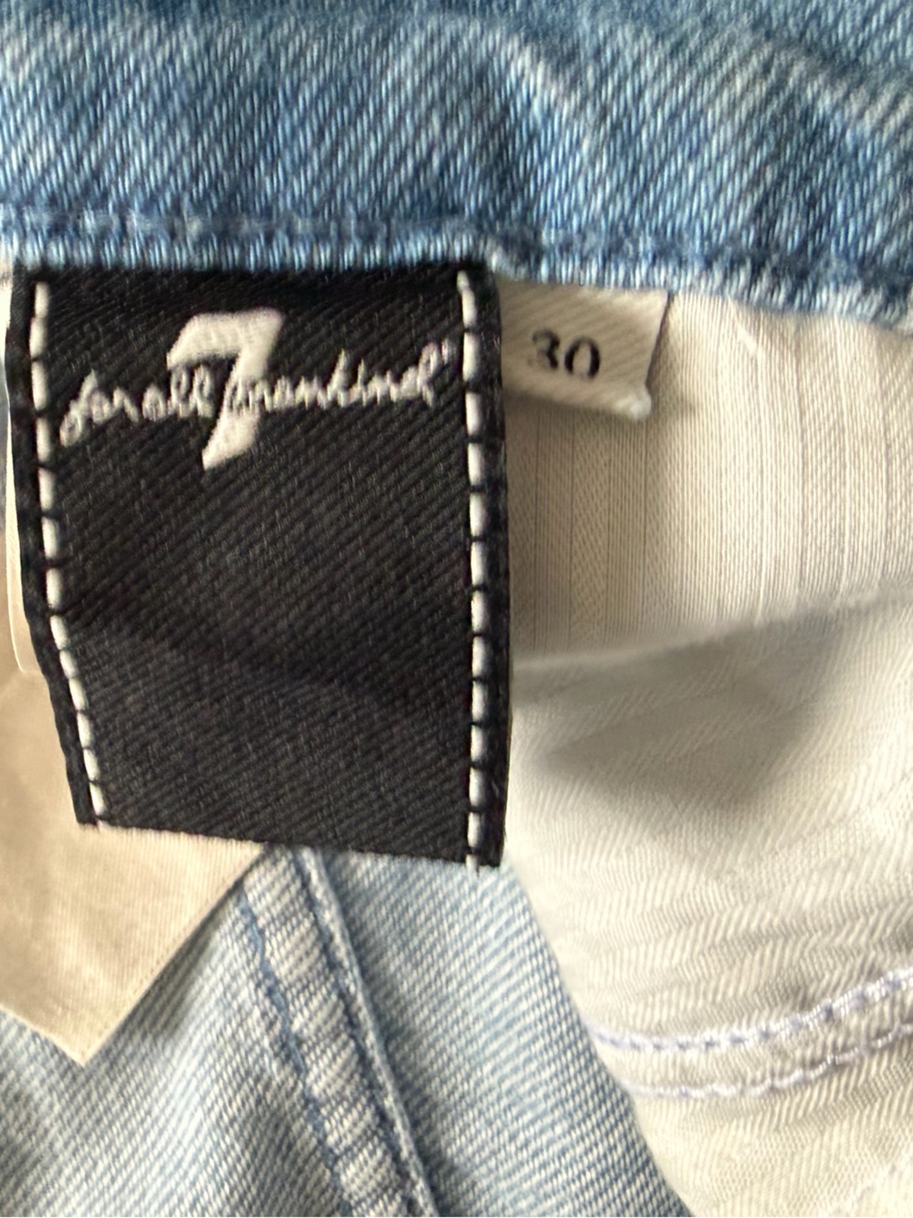 7 For All Mankind Modern Dojo Tailorless Buford Jeans High Rise Denim Women's 30 - Picture 5 of 9